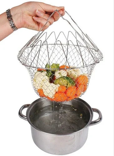 Stainless Steel Foldable Basket